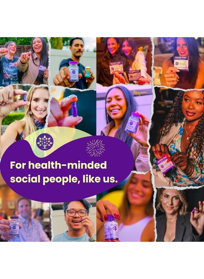 purple tree Celebration Recovery Pills | Better Mornings, Happy Liver, Rapid Hydration | Dihydromyricetin DHM, Milk Thistle, Electrolytes, Vitamin B, Willow Bark, Prickly Pear, Quercetin (90 Pills) - Image 5